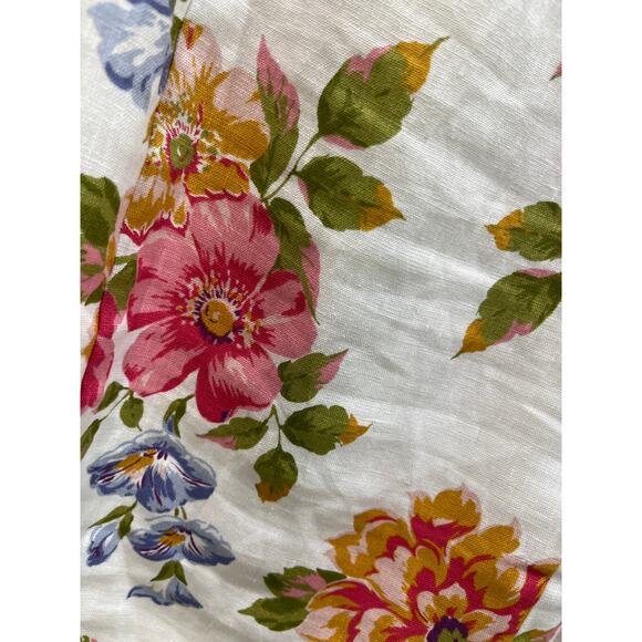 Reformation Sawyer Linen Floral Mini Dress Sz 8 - Picture 6 of 12